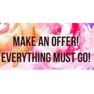 Open to negotiating on ALL items!